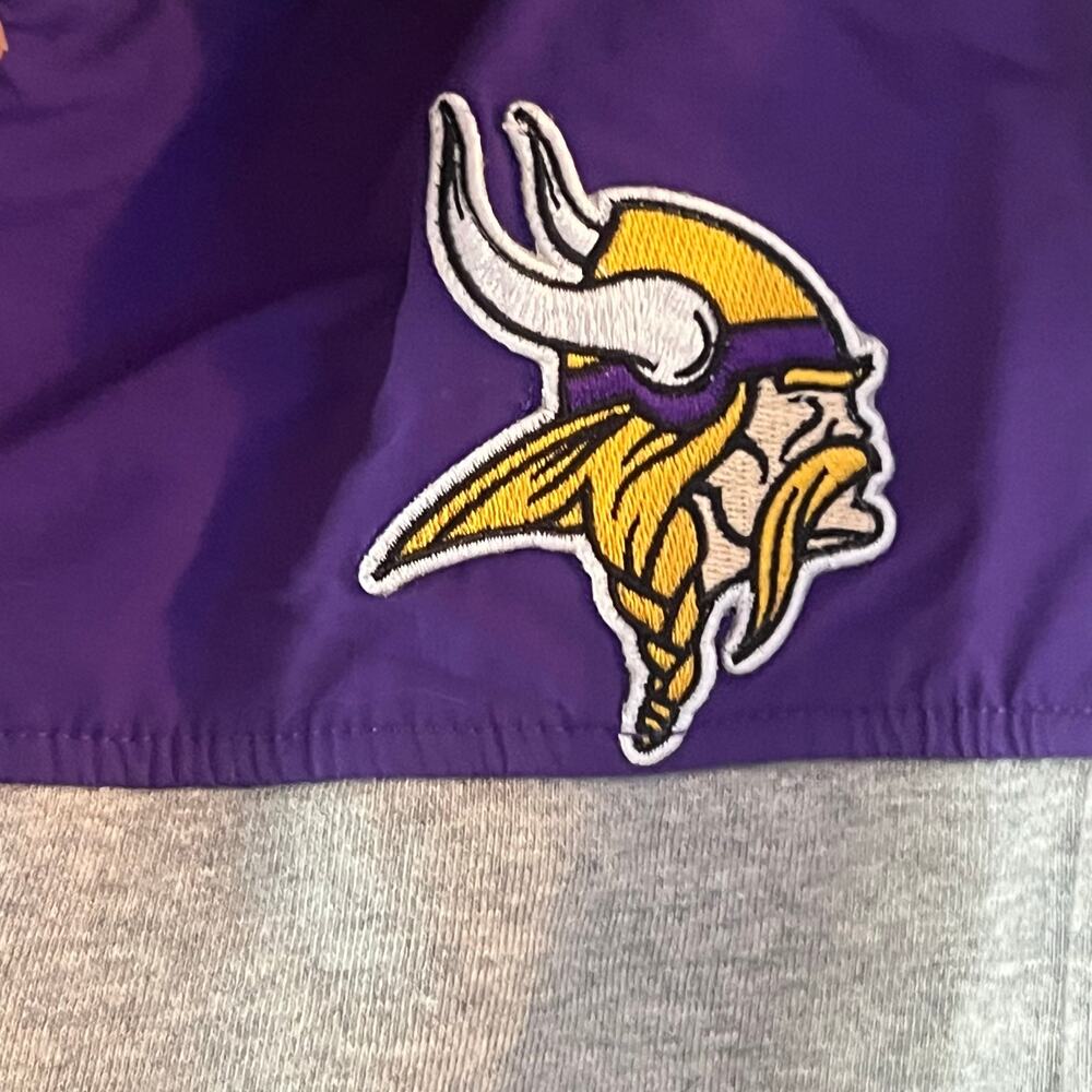 Minnesota Vikings Full Zip Hoodie Sweatshirt Women's M New Era Embroidered NFL - Picture 8 of 9